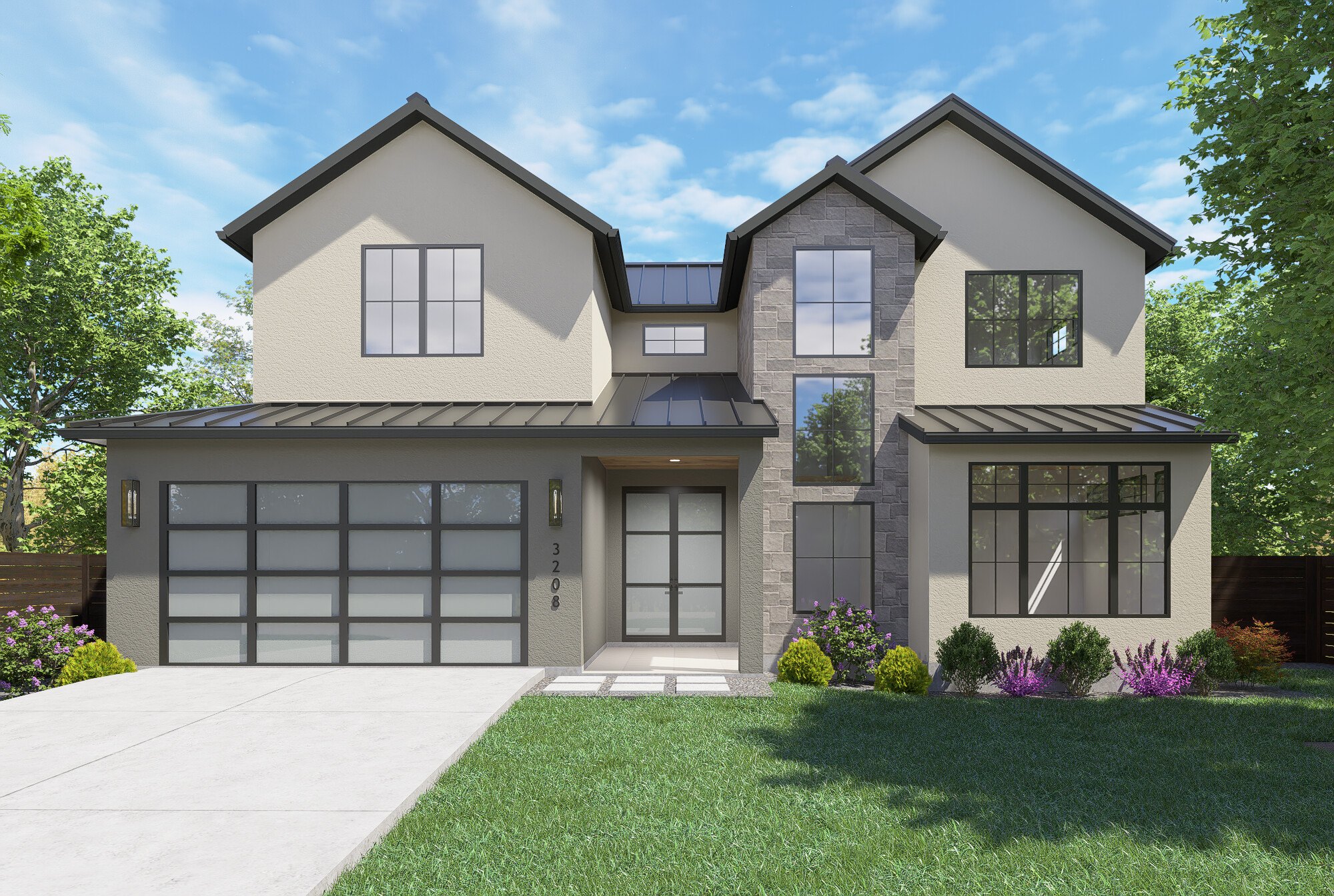 3208 Yellowpine Ter — Front Exterior Rendering